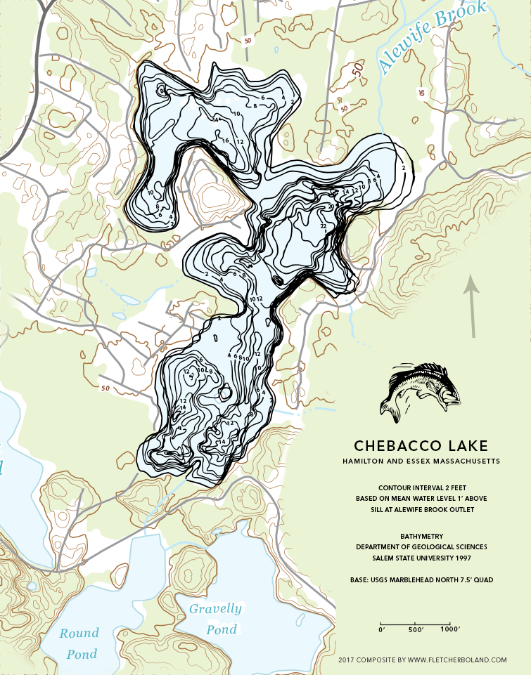 Lake Chebacco Map 
