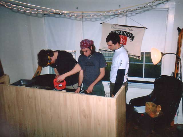 building the homeade bar